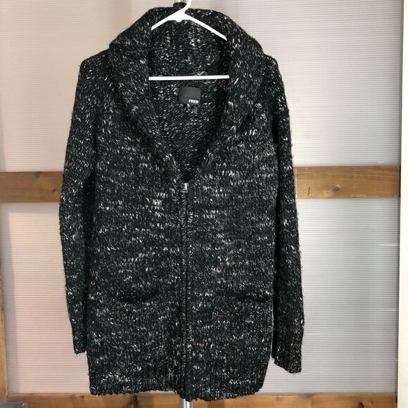 ARITZIA WILFRED FREE Orme Wool‎ Alpaca Blend Zipper Shawl Coatigan Sz XS - Picture 2 of 9